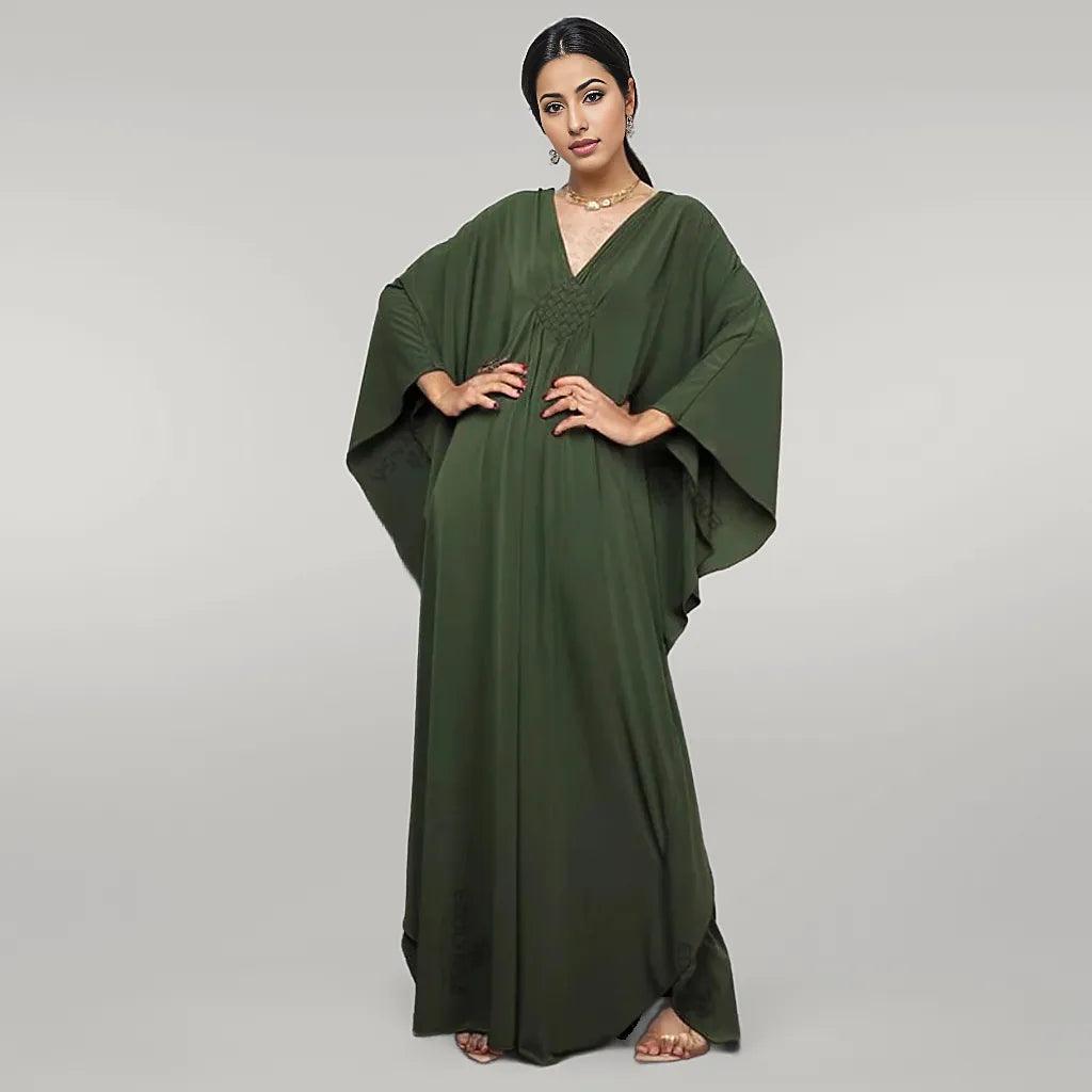 Butterfly Kaftan V Neck Multiple Colors