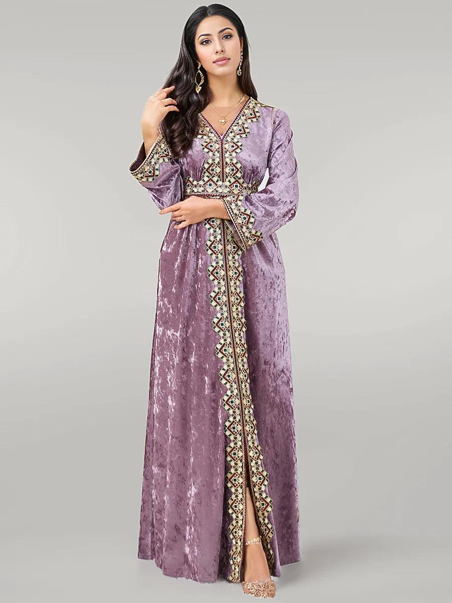 Party Wear Kaftan with Satin Finish