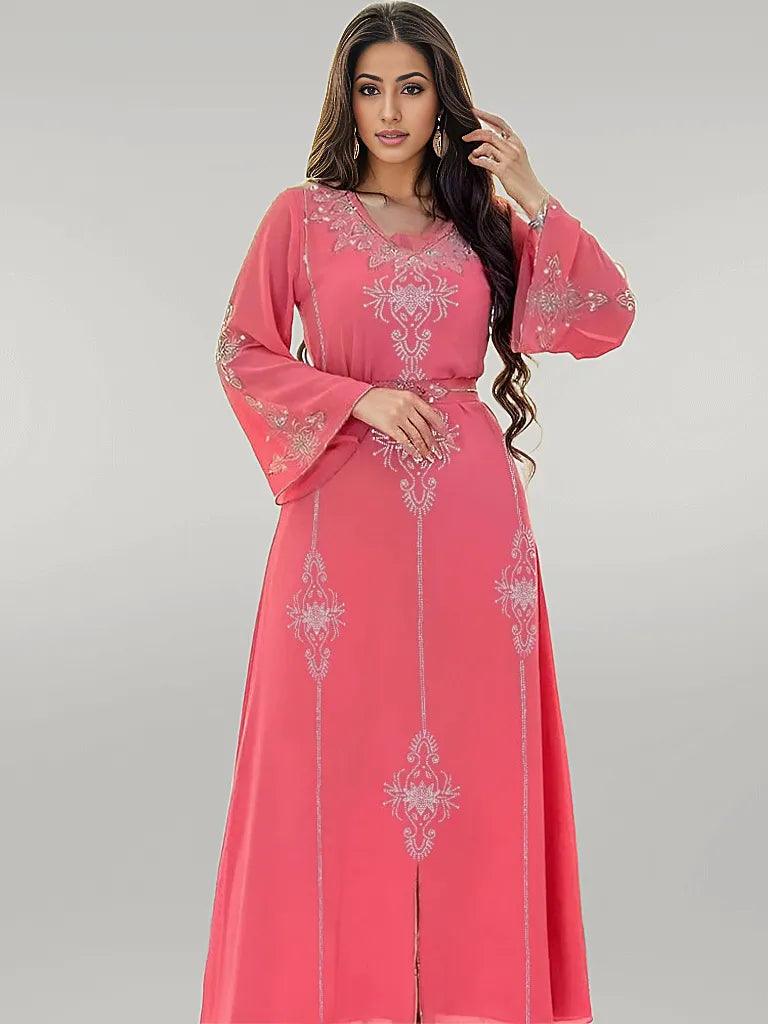 Party Dress Jalabiya/Kaftan with Lace