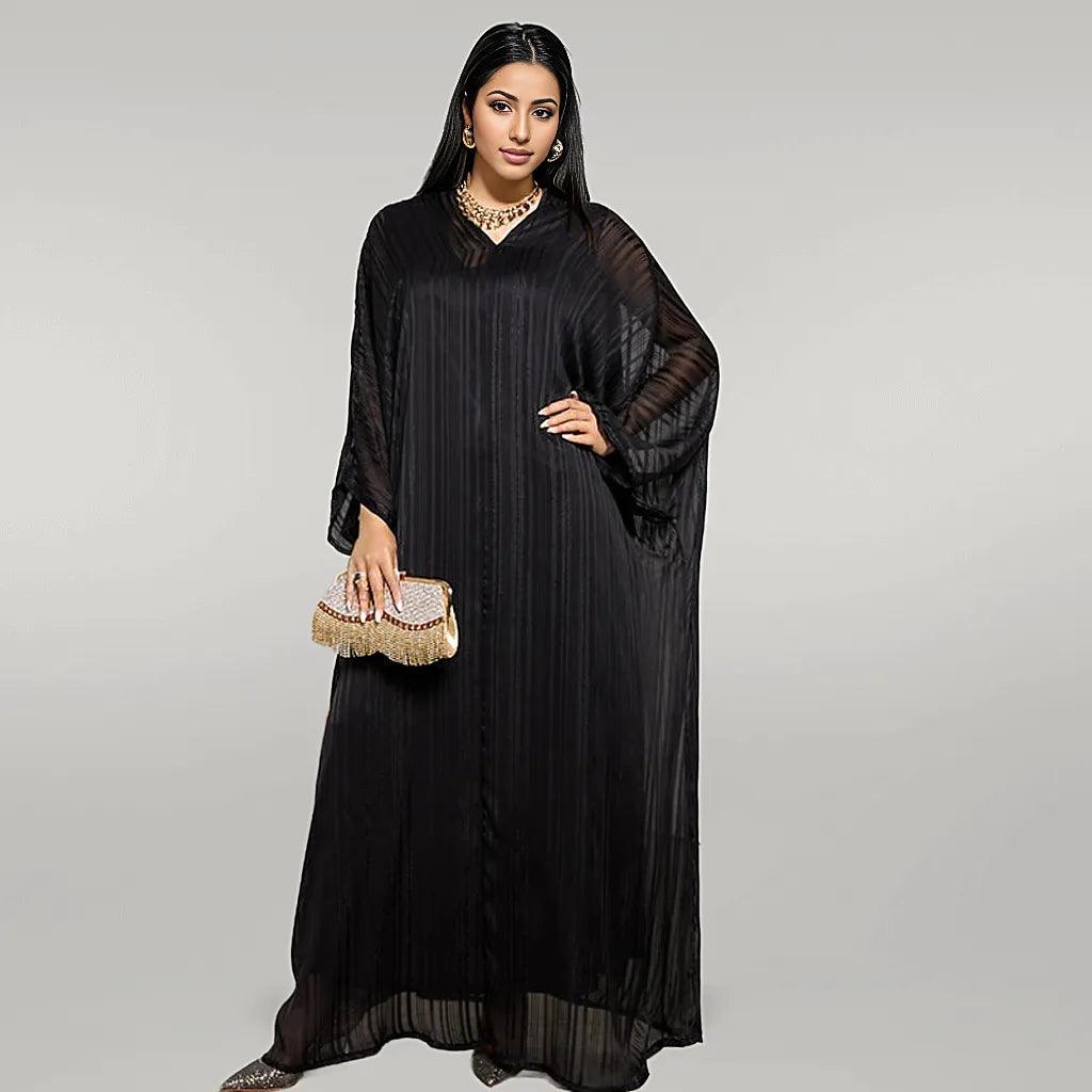 Black Abaya with Batwing Sleeves