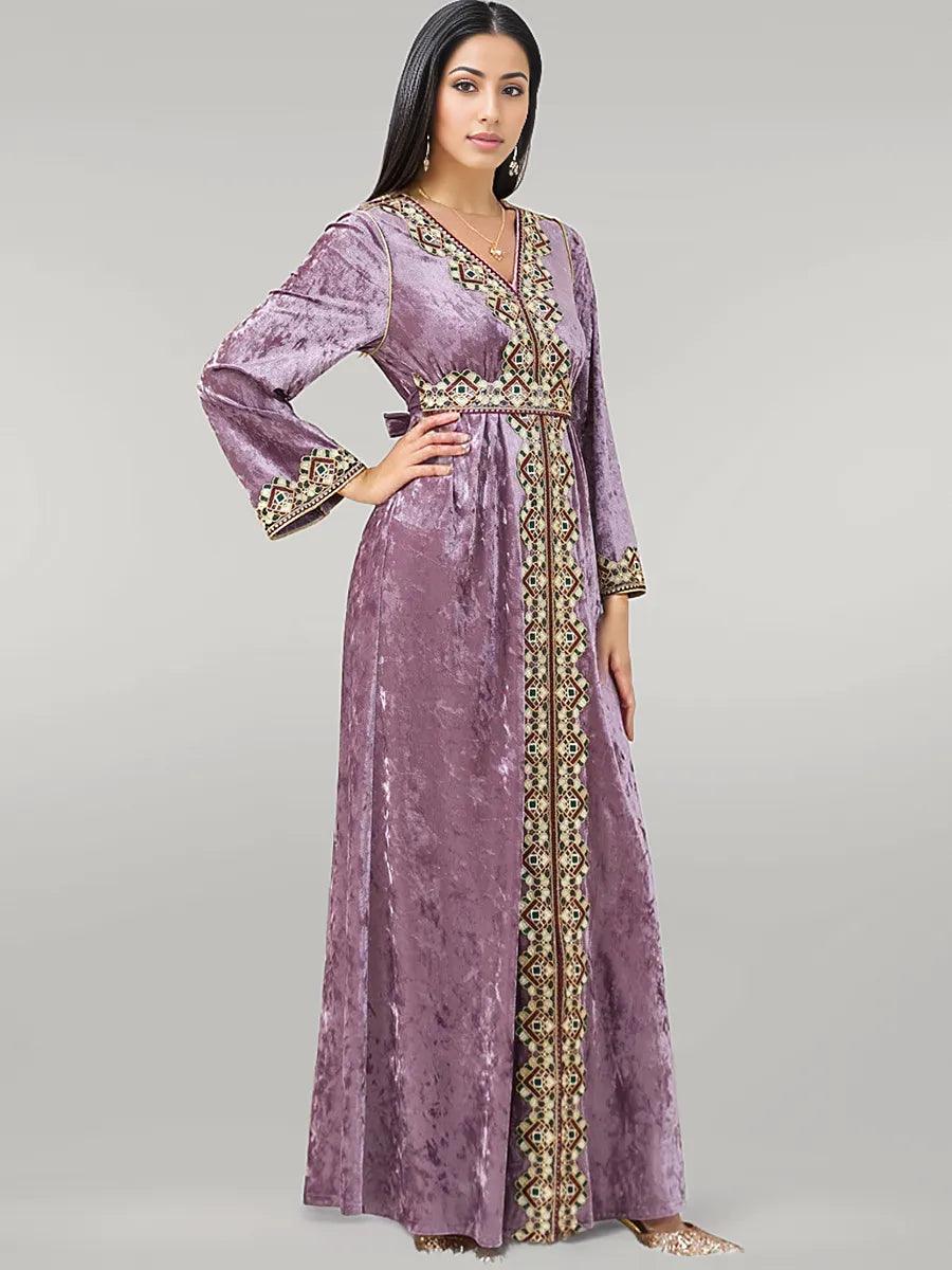 Party Wear Kaftan with Satin Finish