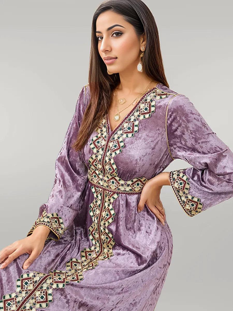 Party Wear Kaftan with Satin Finish