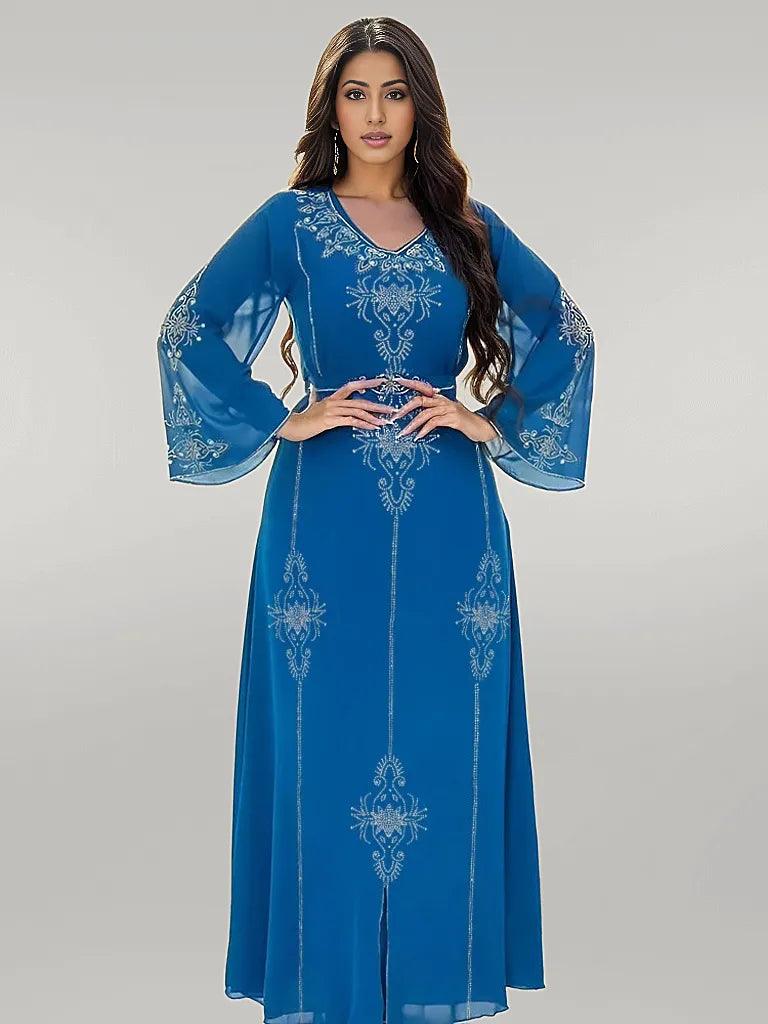 Party Dress Jalabiya/Kaftan with Lace