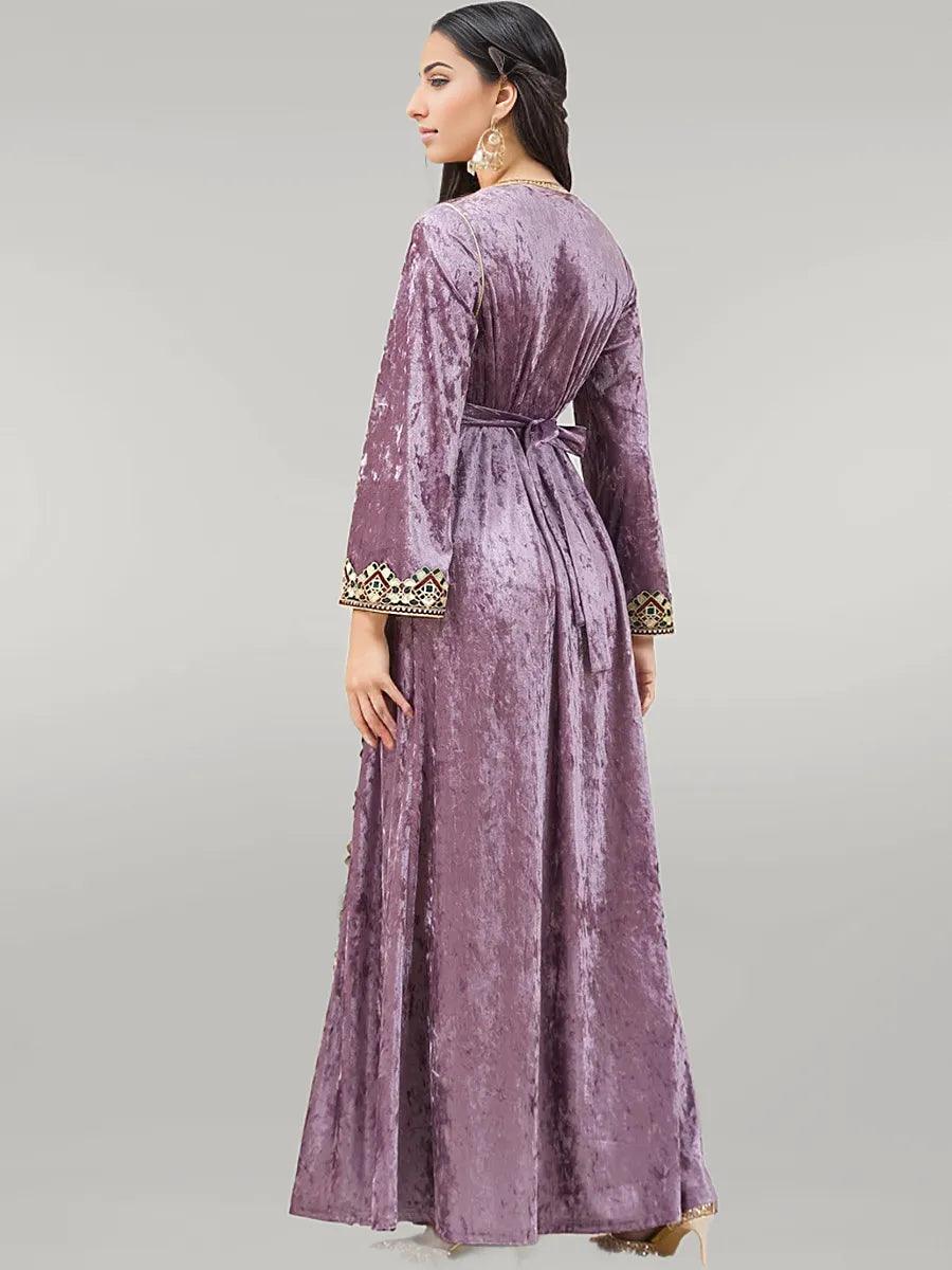 Party Wear Kaftan with Satin Finish
