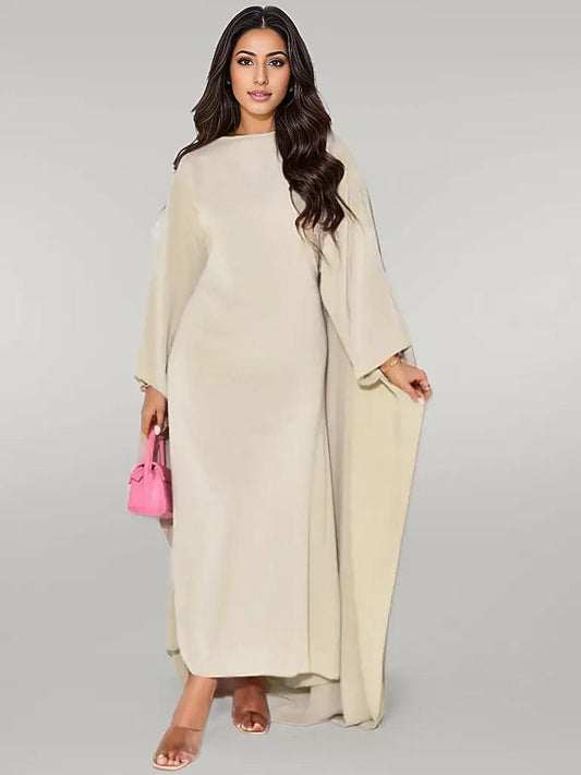 Sleek Butterfly Abaya/Kaftan Dress - Multiple Color Options