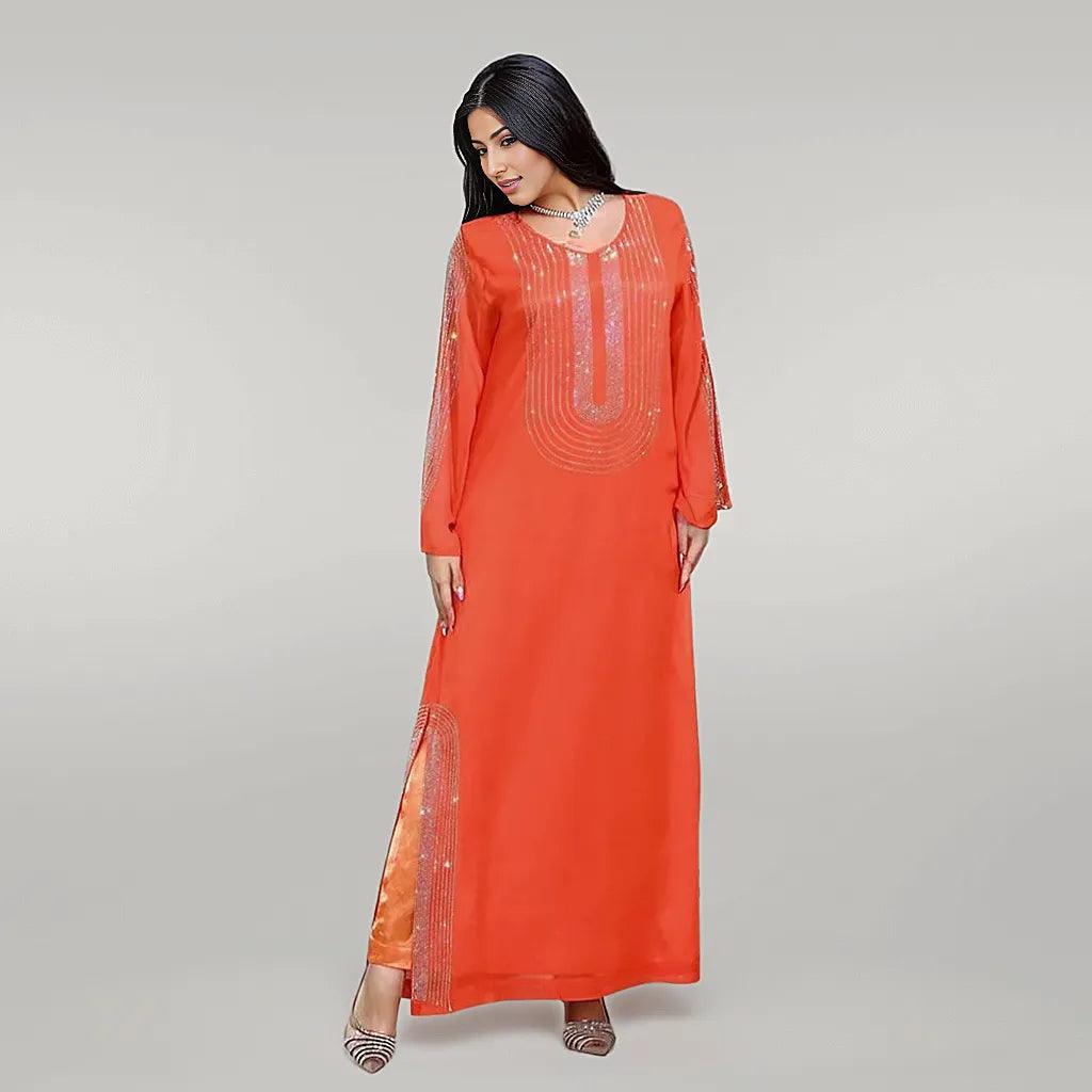 Sequin Kaftan Orange
