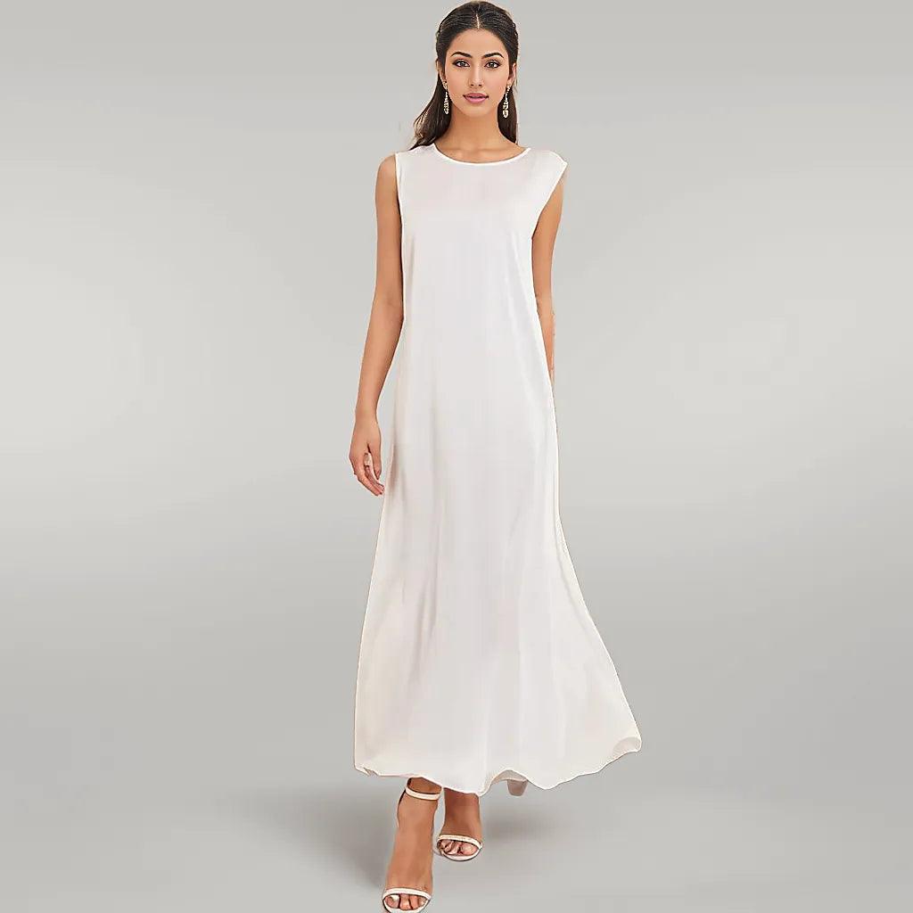 Comfortable Abaya Inner Satin Dress