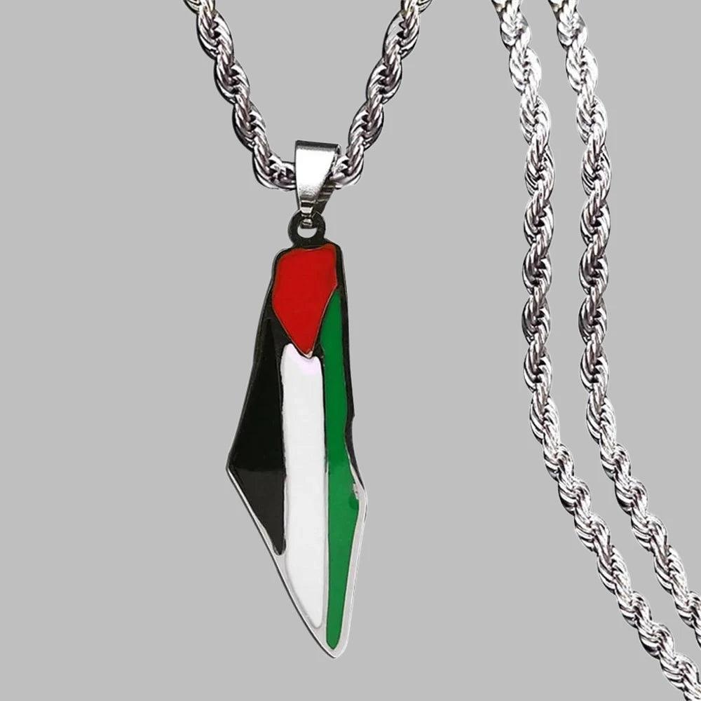 فلسطين خريطة قلادة