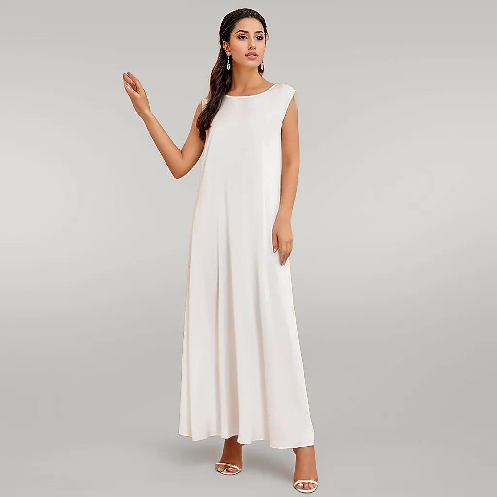 Comfortable Abaya Inner Satin Dress