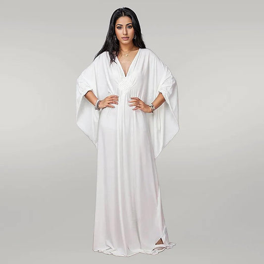 Butterfly Kaftan V Neck Multiple Colors