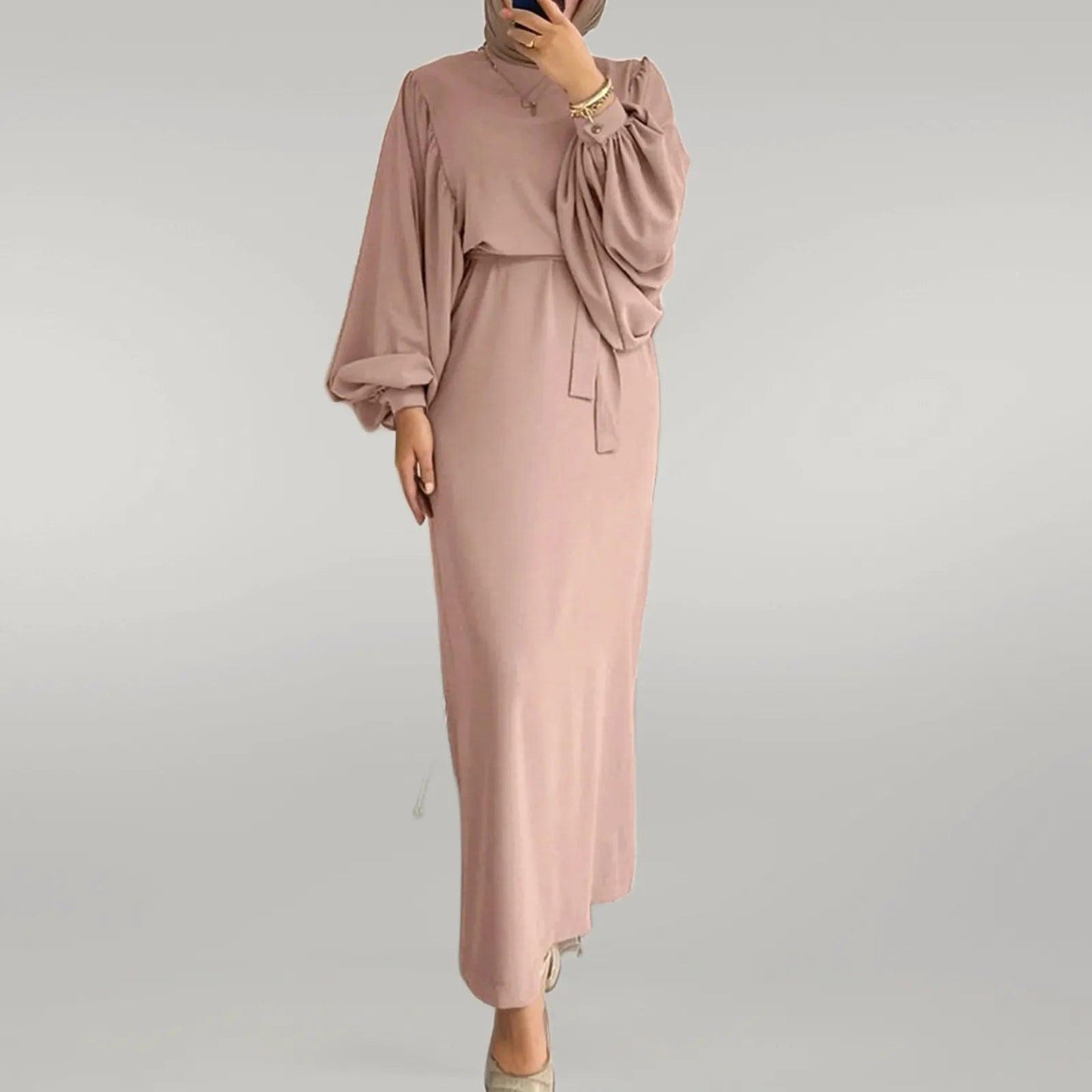 Long Sleeve Party Wear Abaya