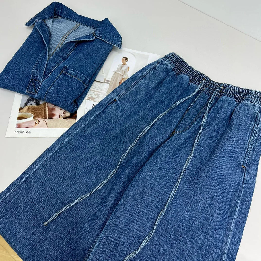 Denim Jeans Co ord Set
