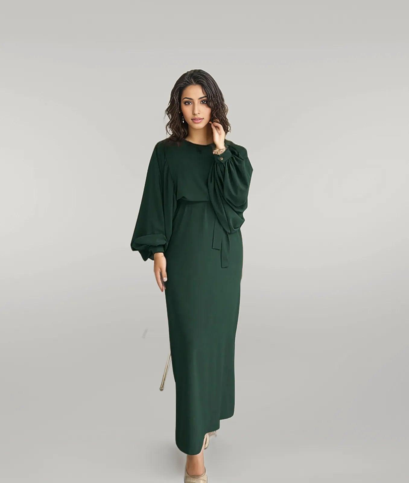 Long Sleeve Party Wear Abaya
