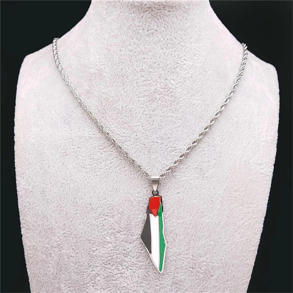 فلسطين خريطة قلادة