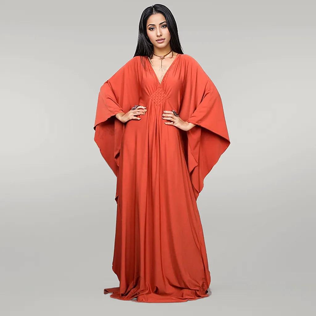 Butterfly Kaftan V Neck Multiple Colors
